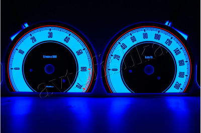 Chrysler Voyager (96-00) светодиодные шкалы (циферблаты) на панель приборов