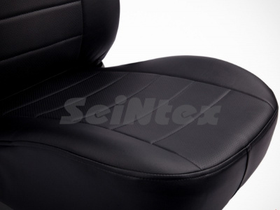Hyundai Creta (15–) Чехлы на сиденья (экокожа), цвет - чёрный